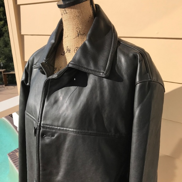 gv leather jacket